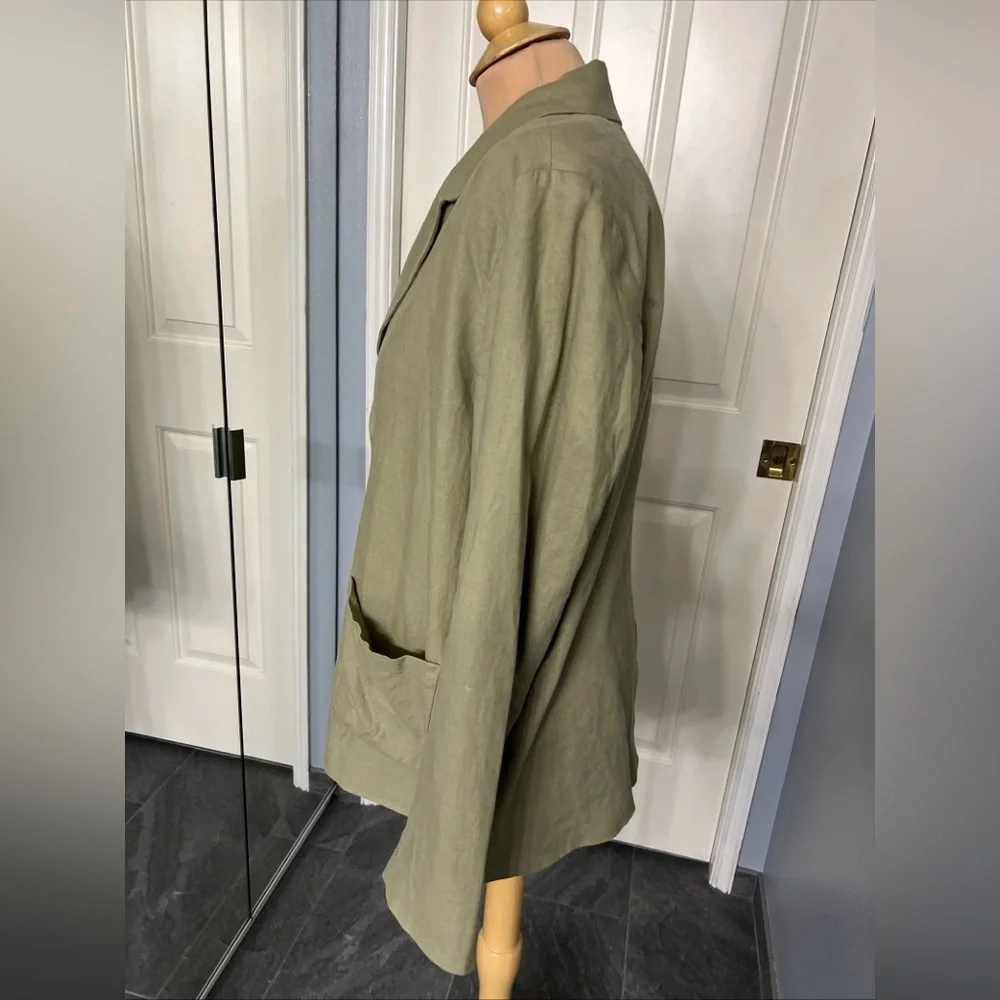 TREASURE & BOND Olive Green Blazer Jacket - Picture 6 of 9